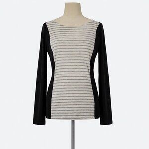 Lauren Ralph Lauren Blue White Striped Shirt XL 100% Cotton